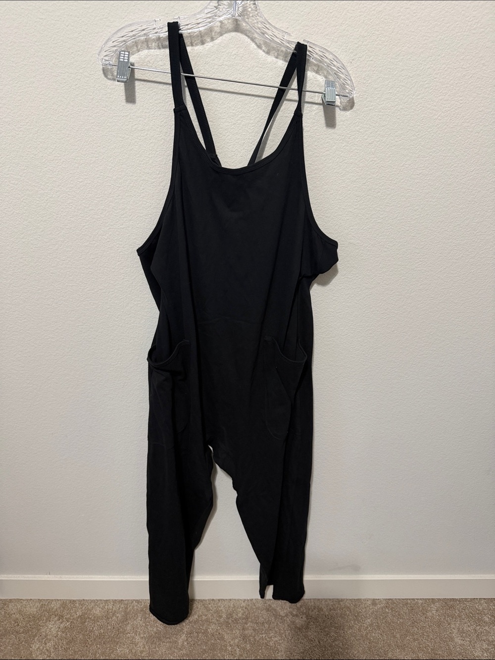 MNK Black Women's Cotten Relaxed Jumpsuit with Pockets- NWOT. SU26B